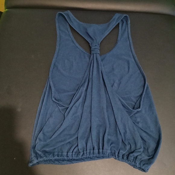 Navy Tank Top with Butterfly and Daisy Print - Picture 2 of 7